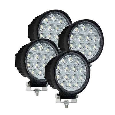 4PCS γύρω από την εργασία ελαφρύ 42W των οδηγήσεων σημείων για τα μηχανήματα εφαρμοσμένης μηχανικής