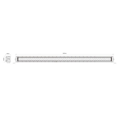 Αυτόματο 4x4 IP67 τσιπ φακών OSRAM ΣΥΝΕΧΟΎΣ 24V PC φραγμών 288W των διπλών οδηγήσεων υπόλοιπου κόσμου ελαφρύ