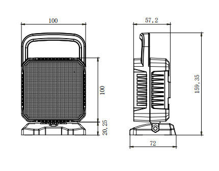 OSRAM 12W στεγανοποιεί τον προβολέα των οδηγήσεων τηλεχειρισμού για τους φορητούς προβολείς φορτηγών
